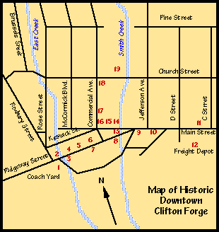 [Map of Clifton Forge]